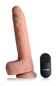Big Shot 9 Inch Silicone Thrusting Dildo With - Balls and Remote CN-19-1012-10