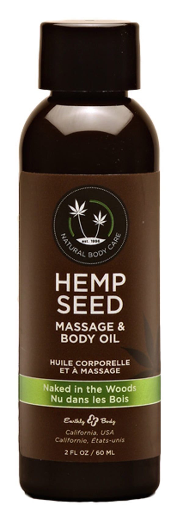 Hemp Seed Massage Oil - 2 Fl. Oz. - Naked in the Woods EB-MAS222