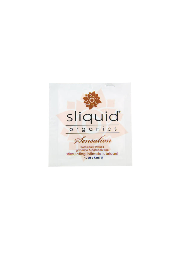 Sliquid Organics Sensations Pillow Pack p.o.p .17 Fl. Oz. - 60 Count Display SLIQ073
