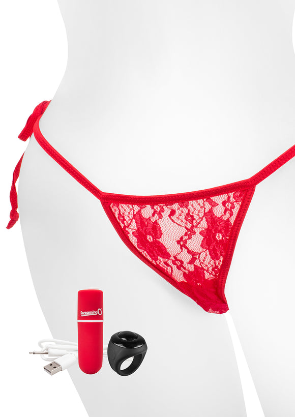 My Secret Charged Remote Control Panty Vibe - Red APTY-R-101E