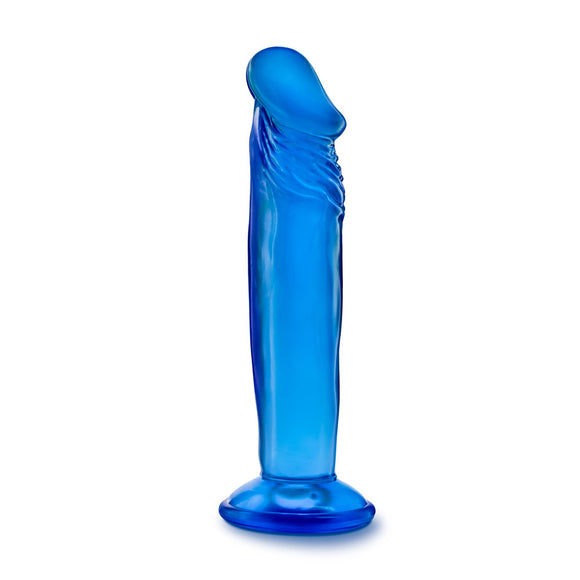 B Yours - Sweet n' Small 6 Inch Dildo With Suction Cup - Blue BL-14622