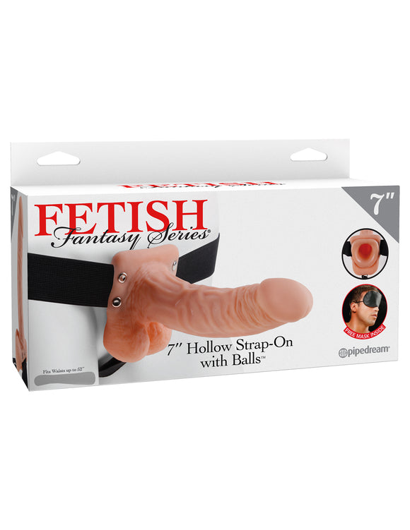 Fetish Fantasy Series 7 Inch Hollow Strap-on With Balls - Flesh PD3373-21