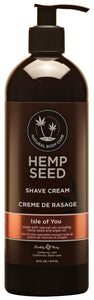 Hemp Seed Shave Cream - Isle of You 16oz EB-HSSK252