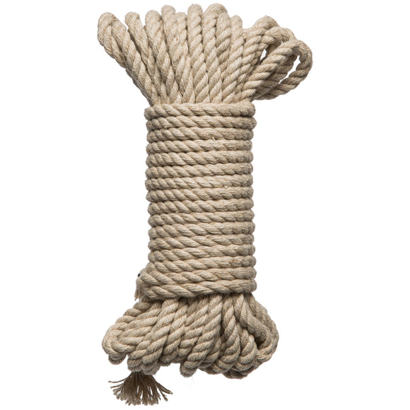 Merci - Bind and Tie - 6mm Hemp Bondage Rope - 30  Feet - Natural DJ2404-22-BX