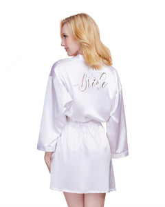 Bride Robe - Medium - White DG-11292WHTM