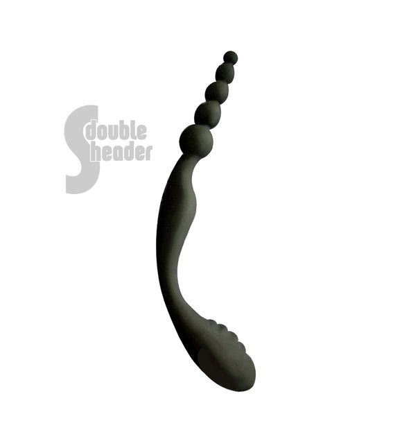 The 9's S-Double Header Double Ended Silicone Beads ICB2649-2