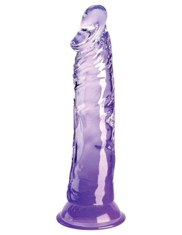 King Cock Clear 8 Inch - Purple PD5757-12