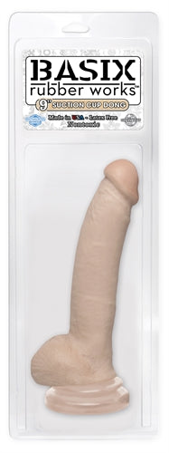 Basix Rubber Works 9 Inch Suction Cup Dong - Flesh PD4310-21