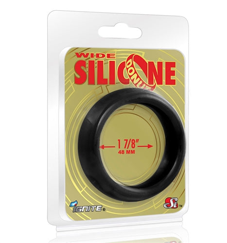 Wide Silicone Donut - Black - 1.88-Inch Diameter SI-95129