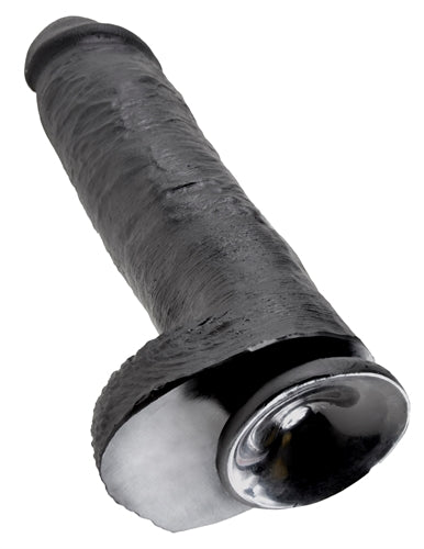 King Cock 11 Inch With Balls - Black PD5510-23