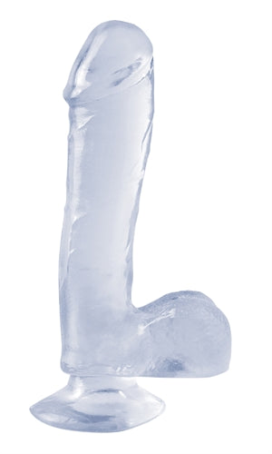 Basix Rubber Works - 7.5 Inch Dong With Suction Cup - Clear PD4221-20