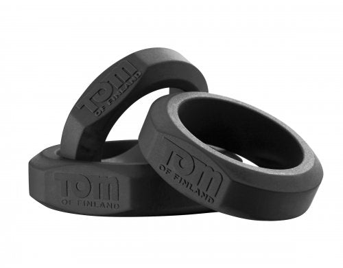 Tom of Fin 3 Pieces Silicone Cock Ring Set TOF-TF3776