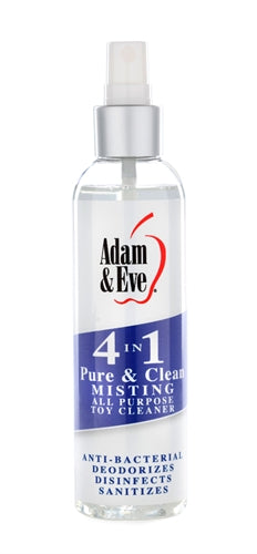 Adam and Eve 4 in 1 Pure and Clean Misting Toy   Cleaner 2 Oz AE-LQ-5676-2