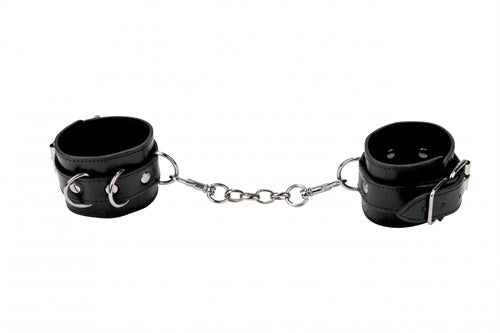 Leather Cuffs for Hands and Ankles - Black OU-OU048BLK