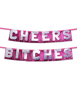 Bachelorette Party Favors Cheers Bitches Party  Banner PD6014-11