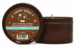 Hemp Seed 3 in 1 Massage Candle 6 Oz - Shivers EB-HSC0095