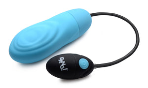 7x Pulsing Rechargeable Silicone Vibrator - Blue BNG-AG521-BLU