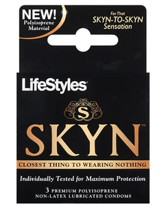 Skyn Original - Non-Latex Lubricated Condoms - 3 Pack PM07303