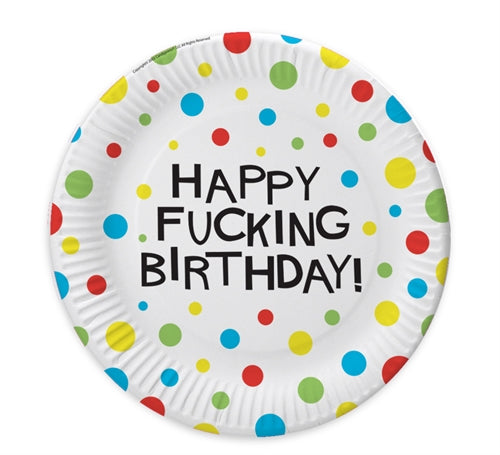 X-Rated Birthday Party Plates 8 Count CP-515