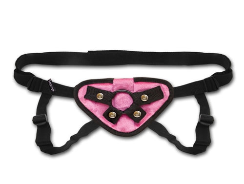 Pink Velvet Strap-on Harness EL-LF-1338
