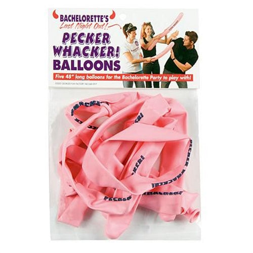 Bachelorette's Last Night Out! Pecker Whacker Balloons - 5 Pack GFF-190