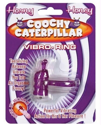 Horny Honey Vibro Ring Coochy Caterpillar Purple HTP2271