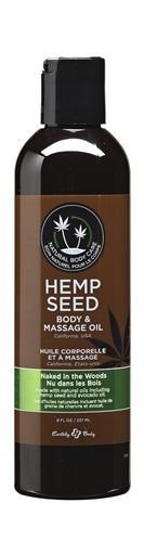 Hemp Seed Massage Oil - 8 Fl. Oz. - Naked in the Woods EB-MAS022