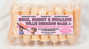 Suck, Squirt, & Swallow Willie Drinking Game - 15 Pack GFF-902