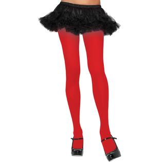 Nylon Tights - One Size - Red LA-7300RED