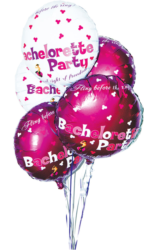 Bachelorette Party Foil Balloons 9 Pack Assorted  Colors HTP2512