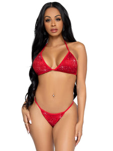 2 Pc Phoenix Bikini Set - Red- Medium LA-81637REDM
