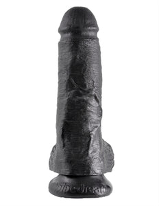 King Cock 8-Inch Cock With Balls - Black PD5507-23