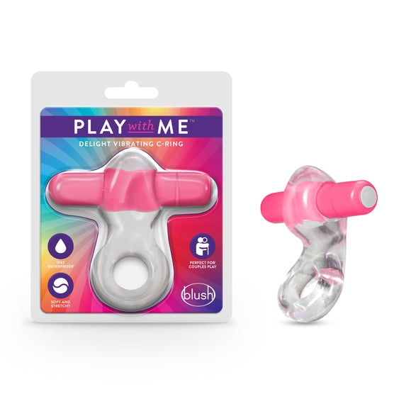Play With Me  Delight Vibrating C-Ring - Pink BL-74300