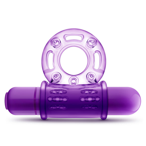Play With Me - Couples Play - Vibrating Cock Ring - Purple BL-77901