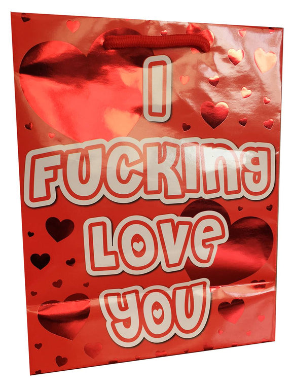 I Fucking Love You - Red Foil Gift Bag K-GBF519