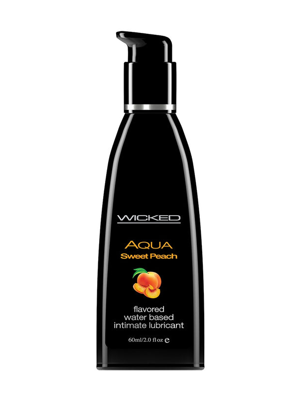 Aqua Sweet Peach Flavored Water Based Lubricant -  2 Oz. / 60 ml WS-90382
