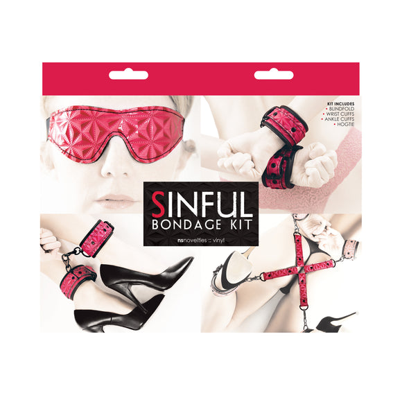 Sinful - Bondage Kit - Pink NSN1219-04