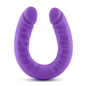 Ruse - 18 Inch Silicone Slim Double Dong - Purple BL-32291
