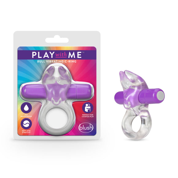 Play With Me  Bull Vibrating C-Ring - Purple BL-74201