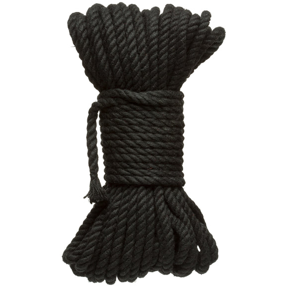 Merci - Bind and Tie - 6mm Hemp Bondage Rope - 50  Feet - Black DJ2404-39-BX