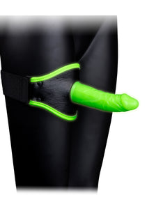 Thigh Strap-on With Silicone Dildo 5.7 Inch - Glow in the Dark OU-OU769GLO