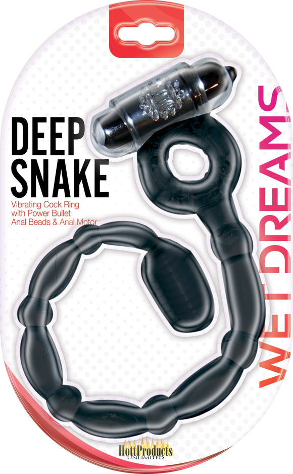 Wet Dreams Deep Snake - Black HTP2938