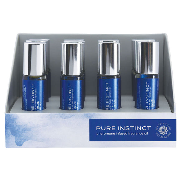 Pure Instinct Pheromone Fragrance Oil True Blue Roll on 12 Pc Display JEL4000-99