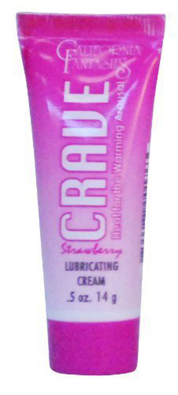 Crave Warming Lubricanting Cream Strawberry Flavored 0.5 Oz Tube CF-CRH-BE