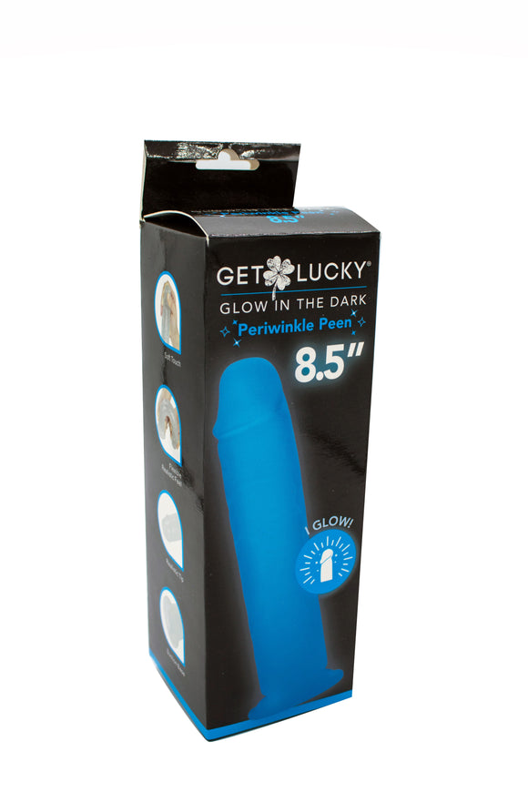 Get Lucky Glow in the Dark Periwinkle Peen -  8.5 Inch TMN-GL-4073