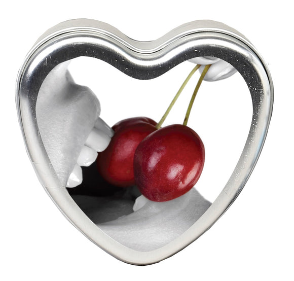 Edible Heart Candle - Cherry - 4 Oz. EB-HSCK001