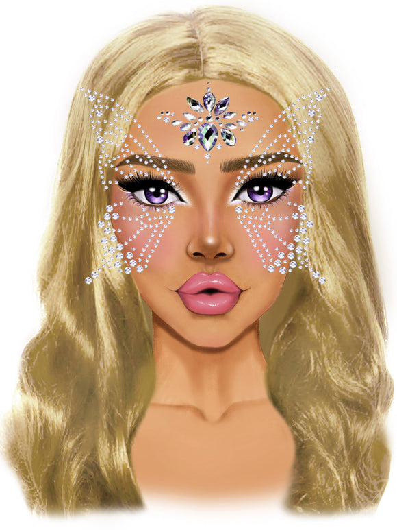 Fairy Adhesive Face Jewels Sticker LA-EYE041