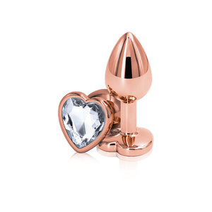 Rear Assets - Rose Gold Heart - Small - Clear NSN0963-11