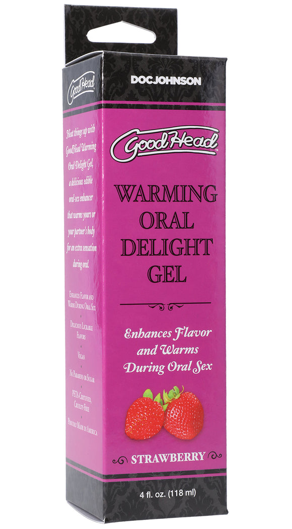 Goodhead - Warming Oral Delight Gel -  Strawberry - 4 Fl. Oz. DJ1361-13-BX