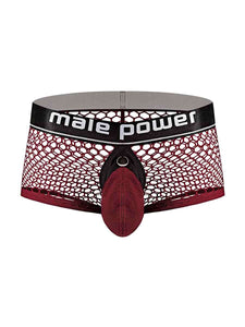 Cock Pit Net Mini Cock Ring Short - Extra Large - Burgundy MP-120260BNXL